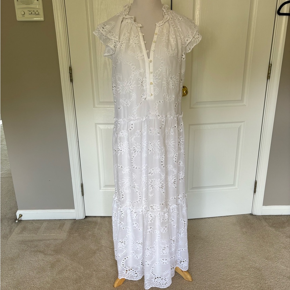 Tiered, feminine maxi dress